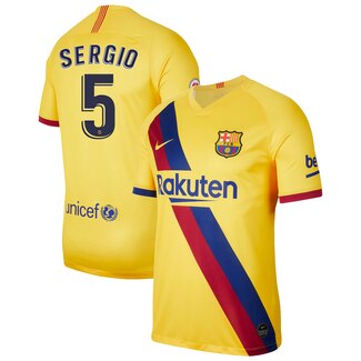 camiseta de Sergio Busquets Barcelona 2020 segunda equipacion
